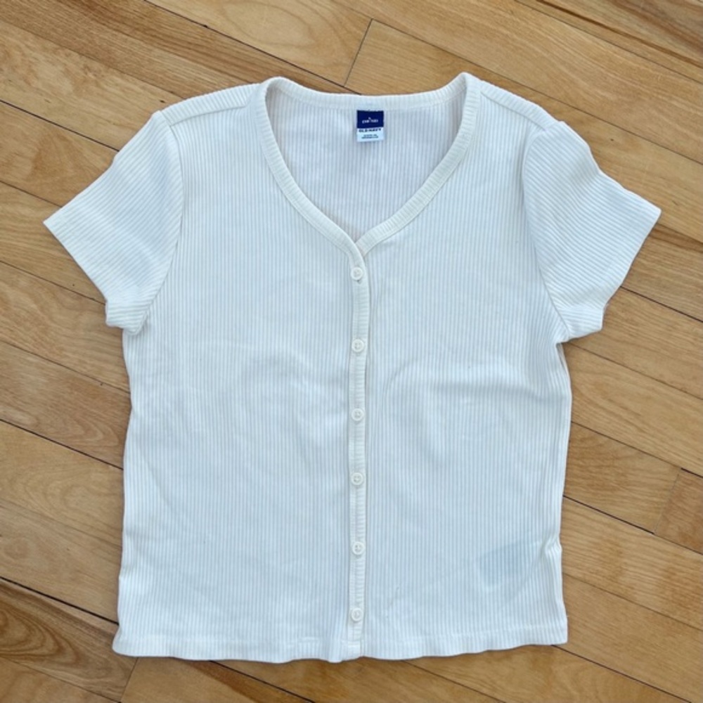 Old Navy Cream Shirt - Size L